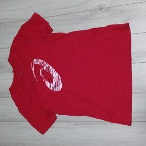Asics Athletic Short Sleeve T-shirt - Pre-owned - Size Medium - Red